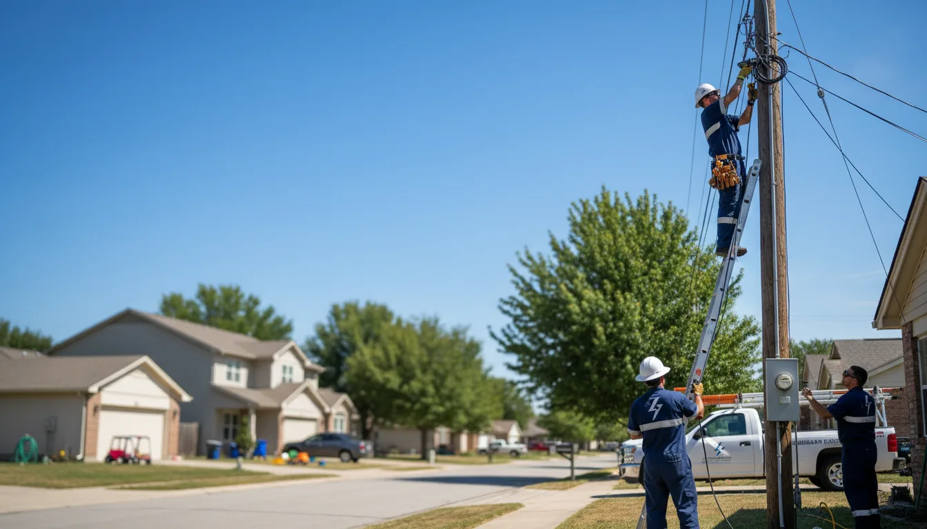 Residential electrician providing installation services in Holden, WV